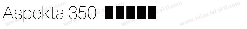 Aspekta 350字体转换